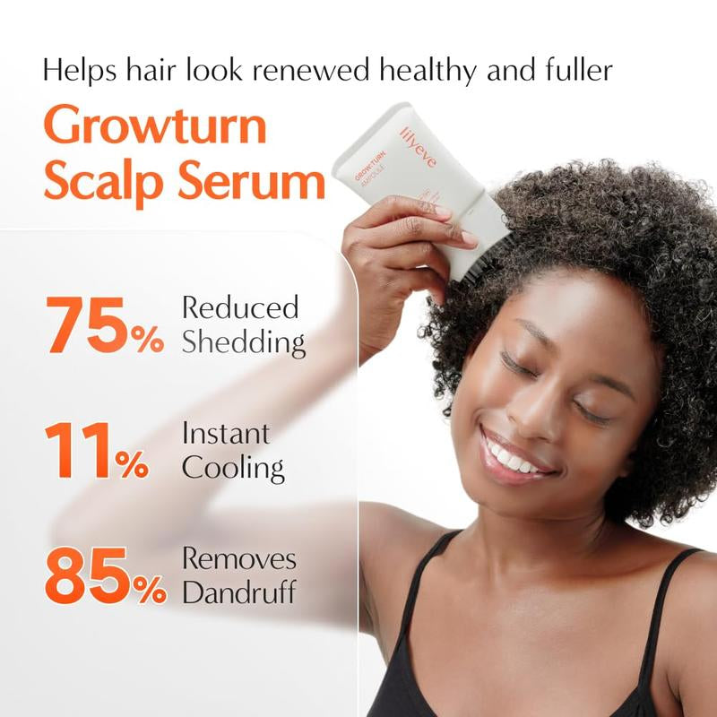 Lilyeve Growturn Hair Growth Serum with Built in Brush for Hair Growth & Thickening