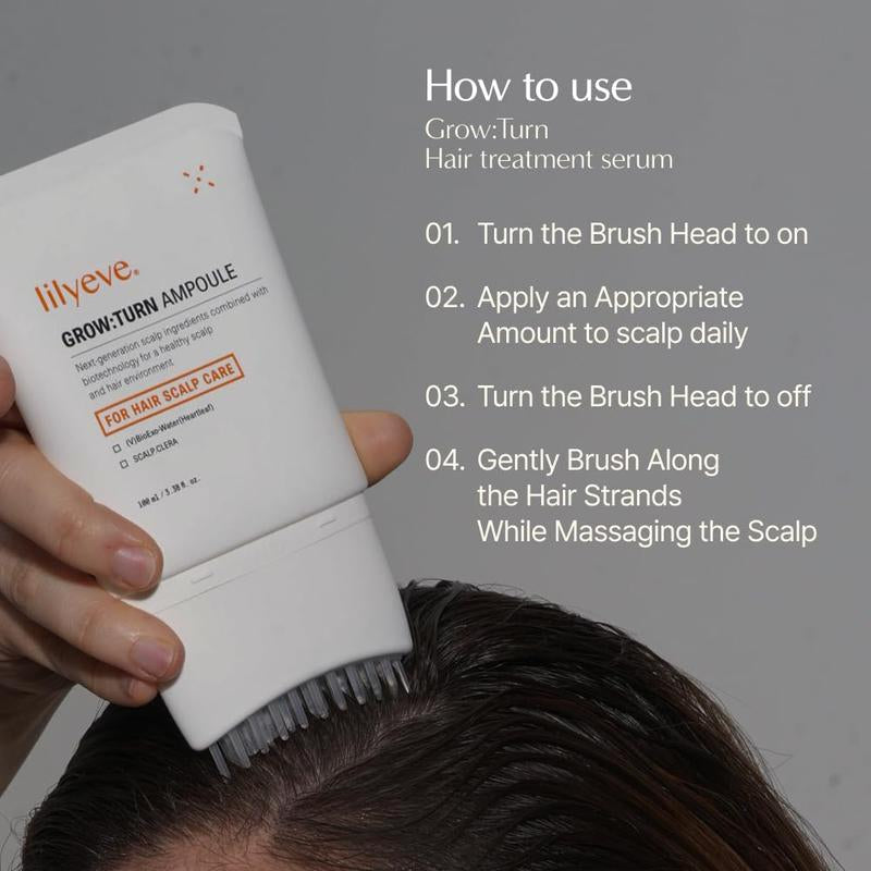 Lilyeve Growturn Hair Growth Serum with Built in Brush for Hair Growth & Thickening